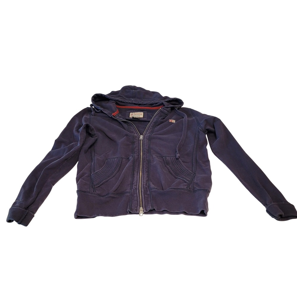 Red Canoe Full Zip Hoodie Mens Small Navy Blue Cotton Heritage Sweatshirt